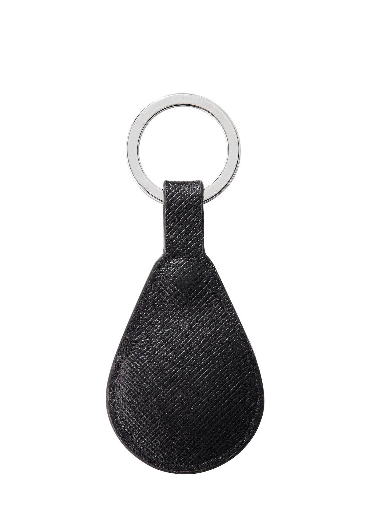 Classic Black Smart Tracker Key Chain AirTag Holder | Cross