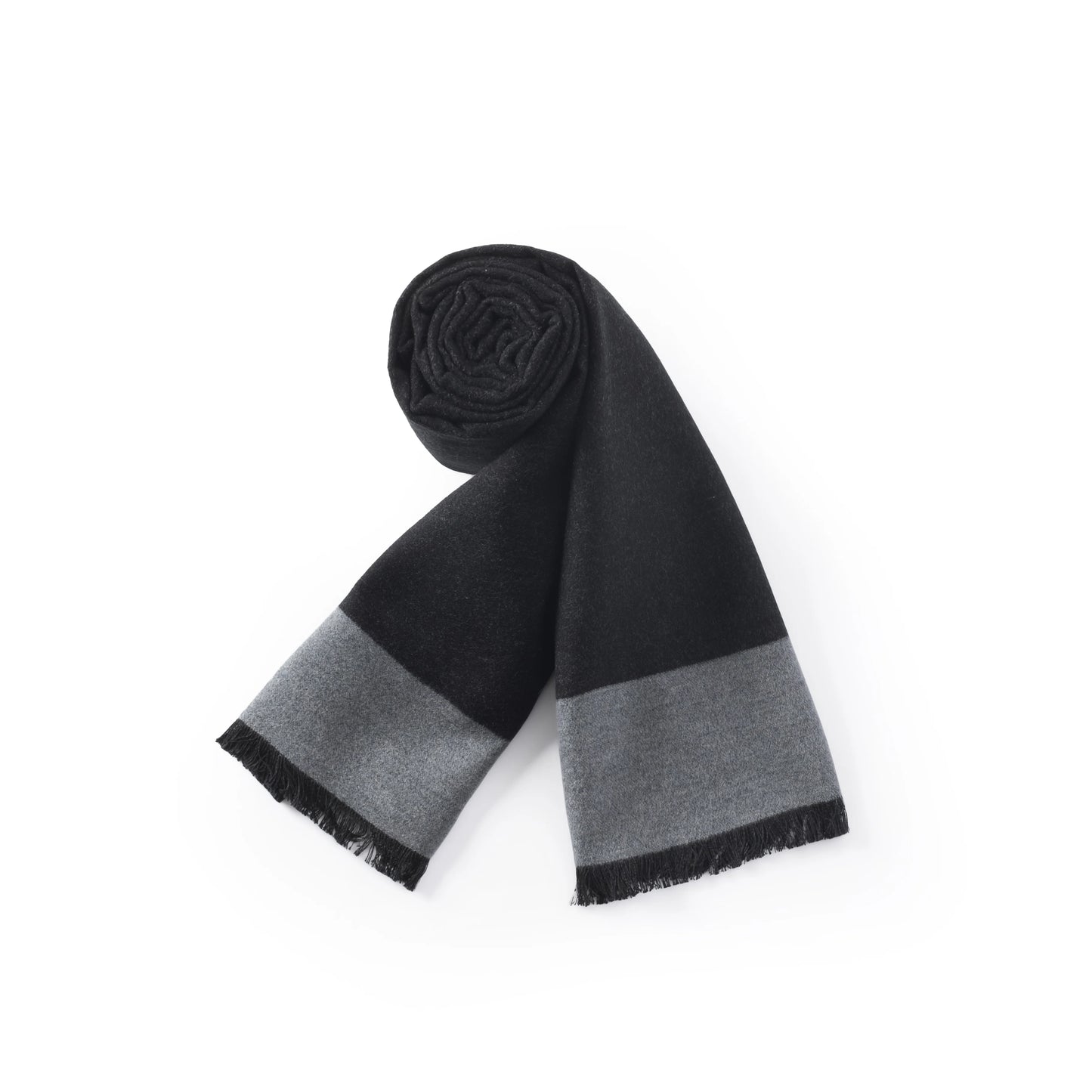 Ilmio Brushed Silk Scarf | Obsidian Block