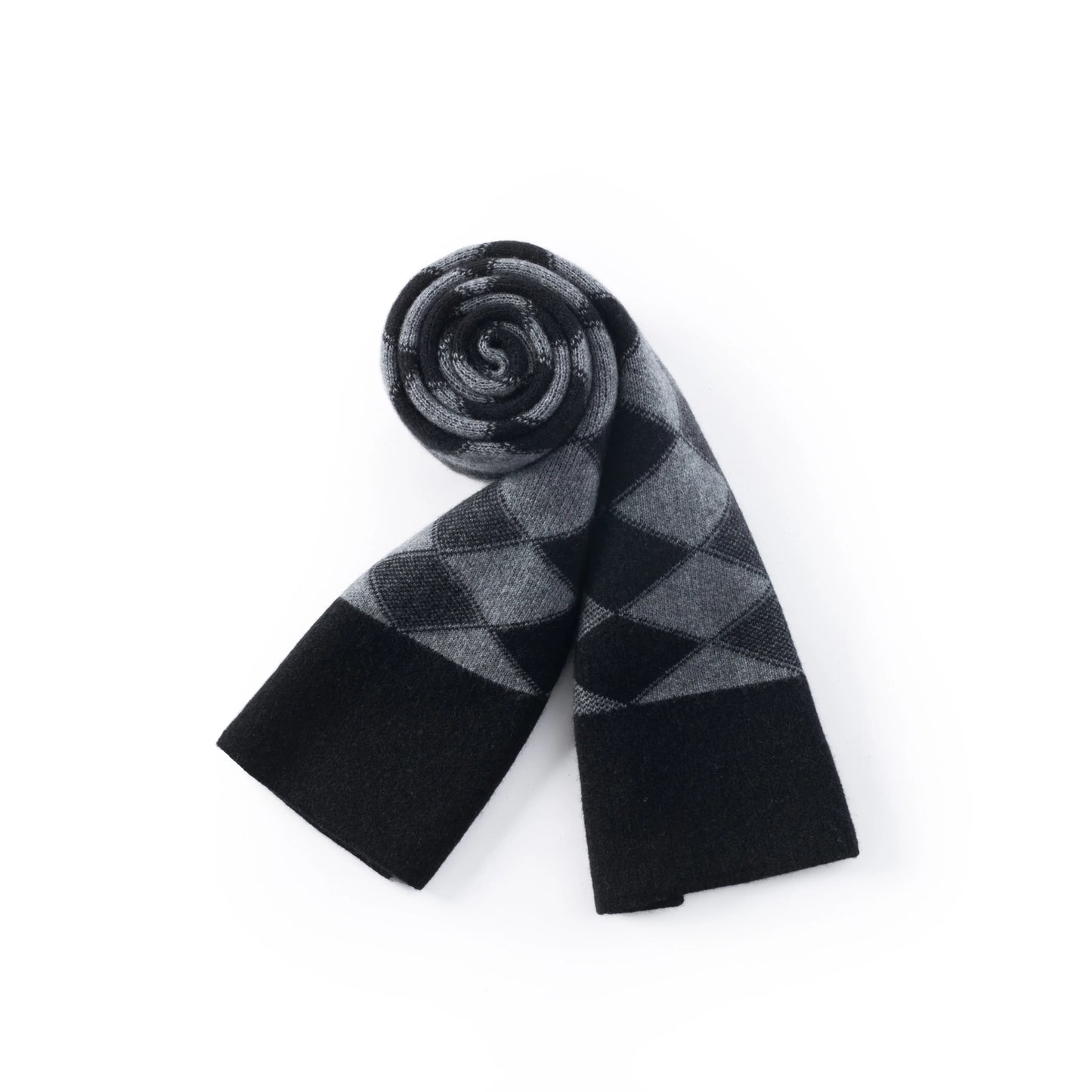 Ilmio Cashmere Knit Scarf | Diamond Slate