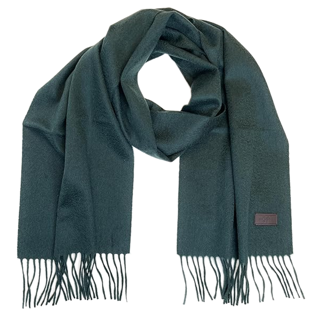 Hickey Freeman | Solid Green | Cashmere Scarf