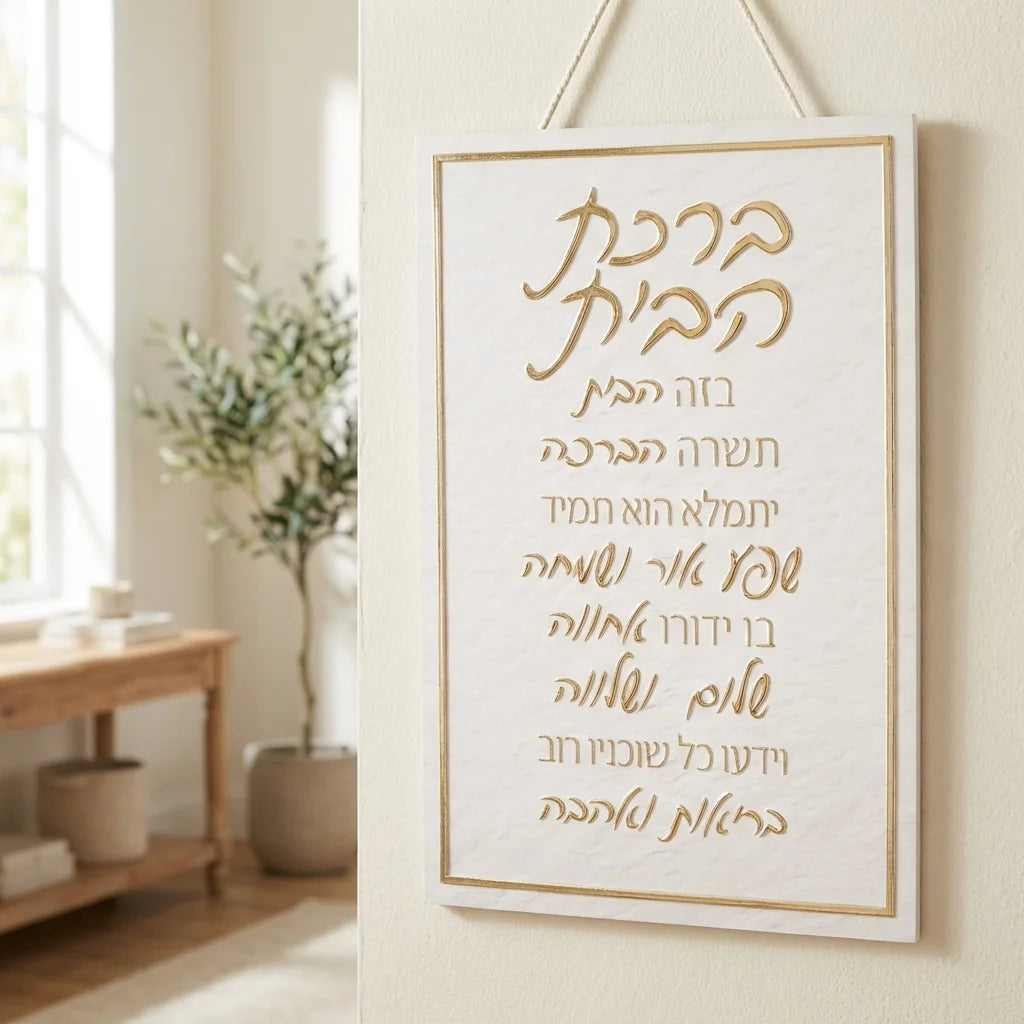 Canvas | ברכת הבית | House Blessing Wall Art