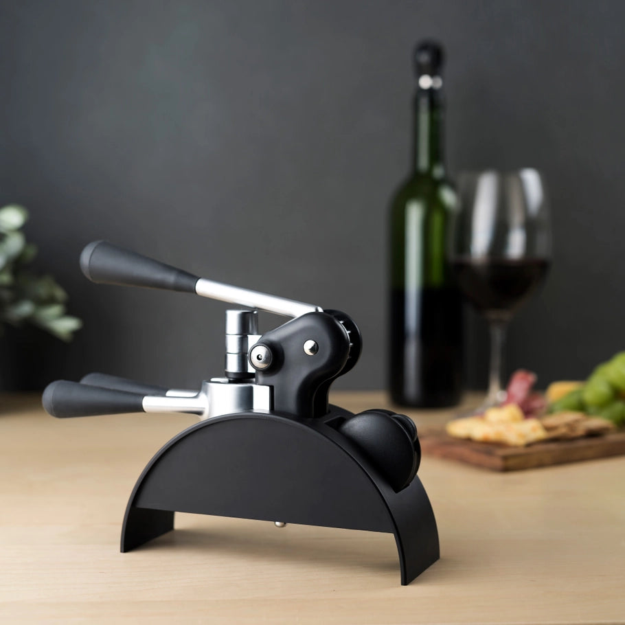 Lever Corkscrew Multi- Opener Set w/ Stand