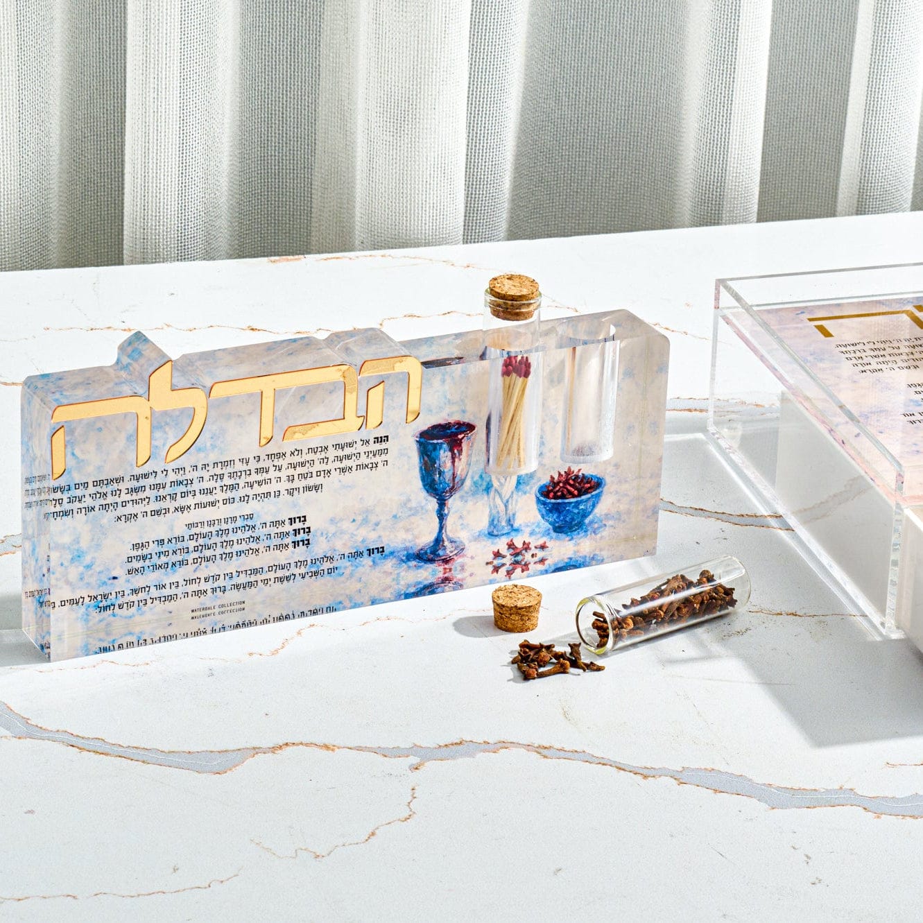 Painted Havdalah Sculpture