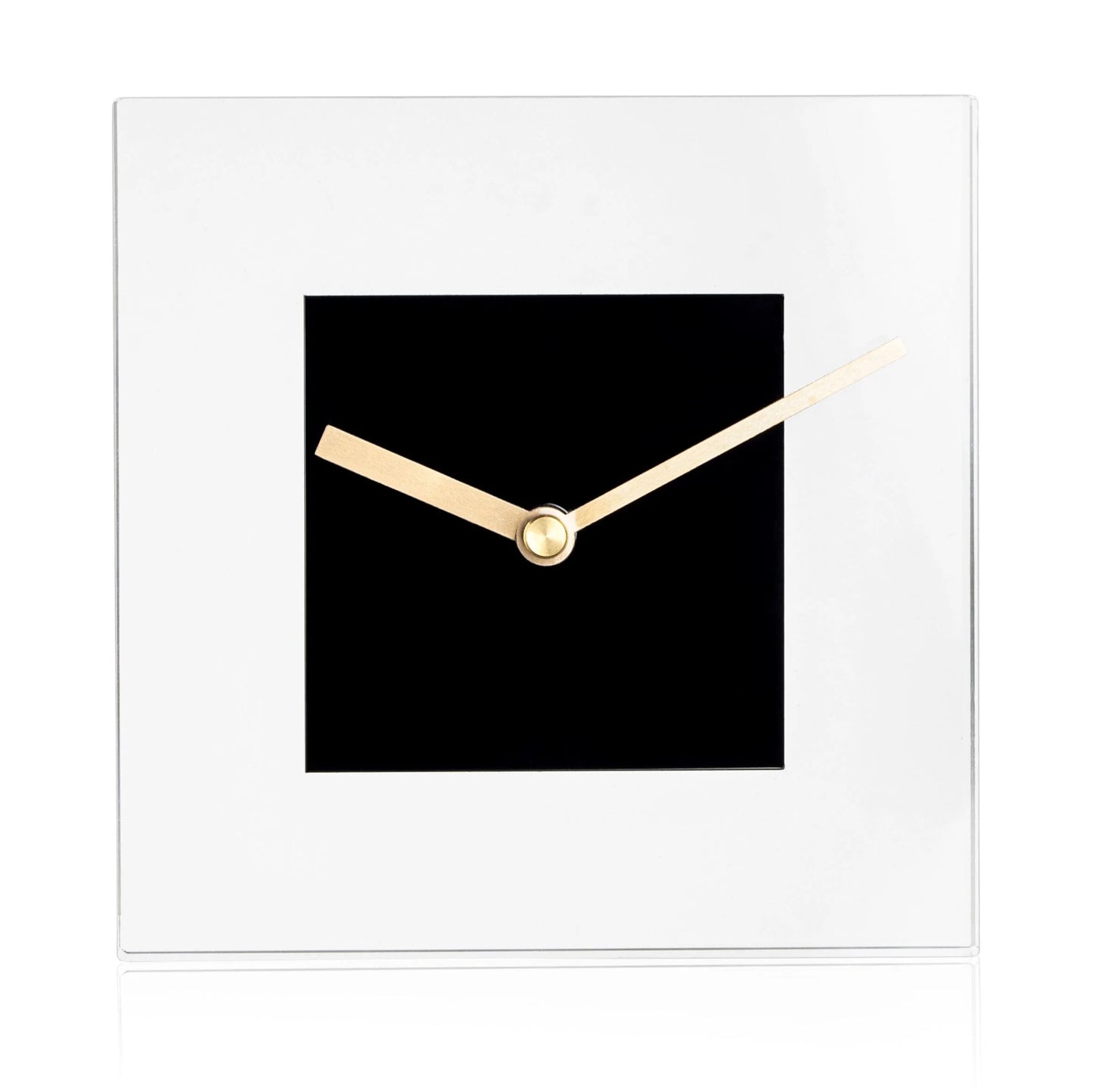 Lucite Block Desk Clock
