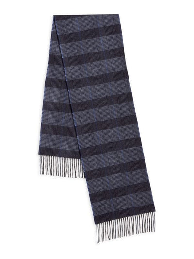 Saks Fifth Avenue | Navy Plaid | Cashmere Scarf