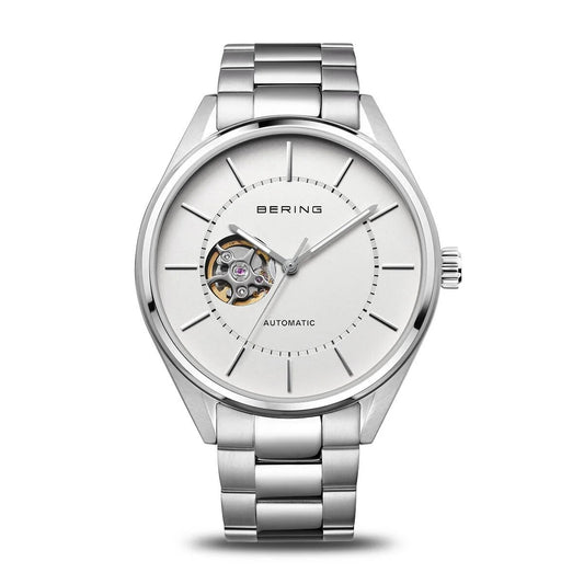 Bering Watch | Automatic | Silver White Open Back
