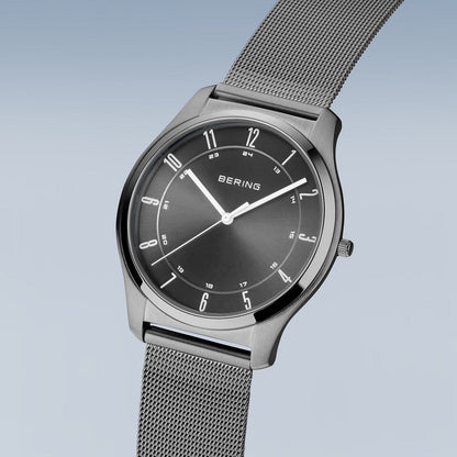 Bering Watch | Ultra Slim | Brushed Grey Sunray