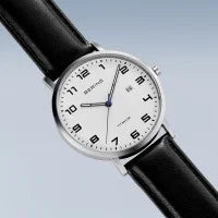 Bering Watch | Titanium | Silver Rim White Dial