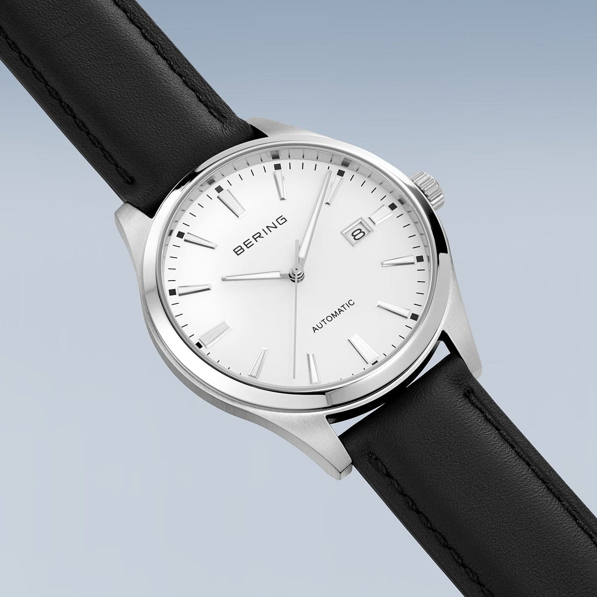 Bering Watch | Automatic | Silver White Leather