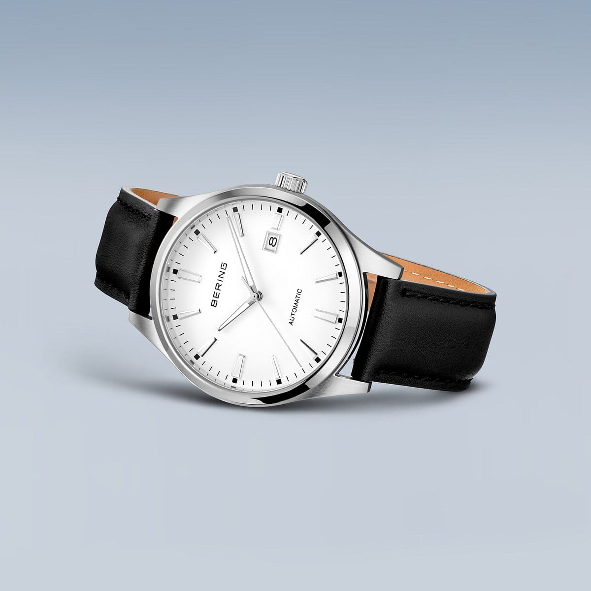 Bering Watch | Automatic | Silver White Leather