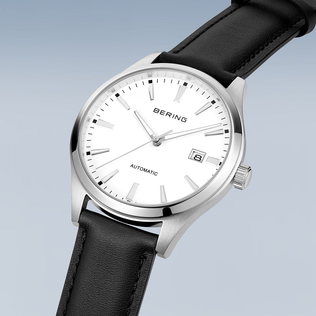 Bering Watch | Automatic | Silver White Leather