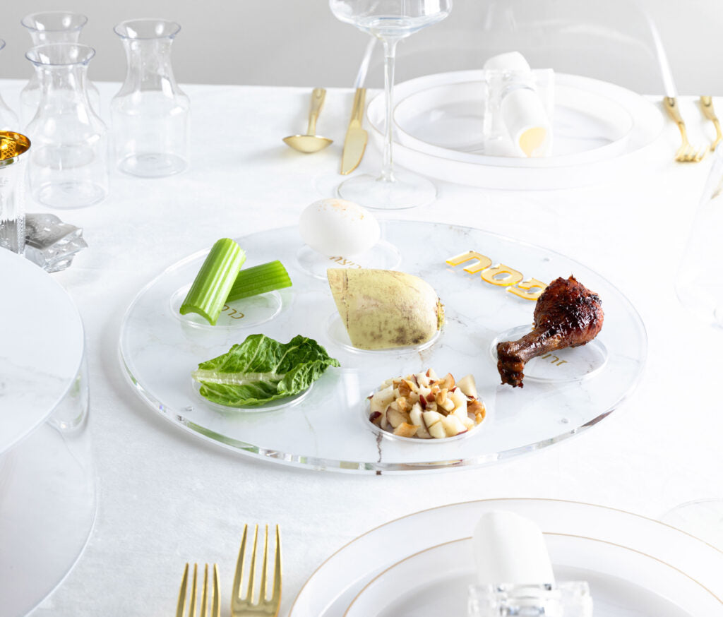 Acrylic Marble Kearah Plate