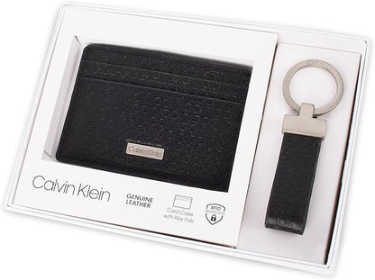 Calvin Klein Card Case & Key Fob Gift Set