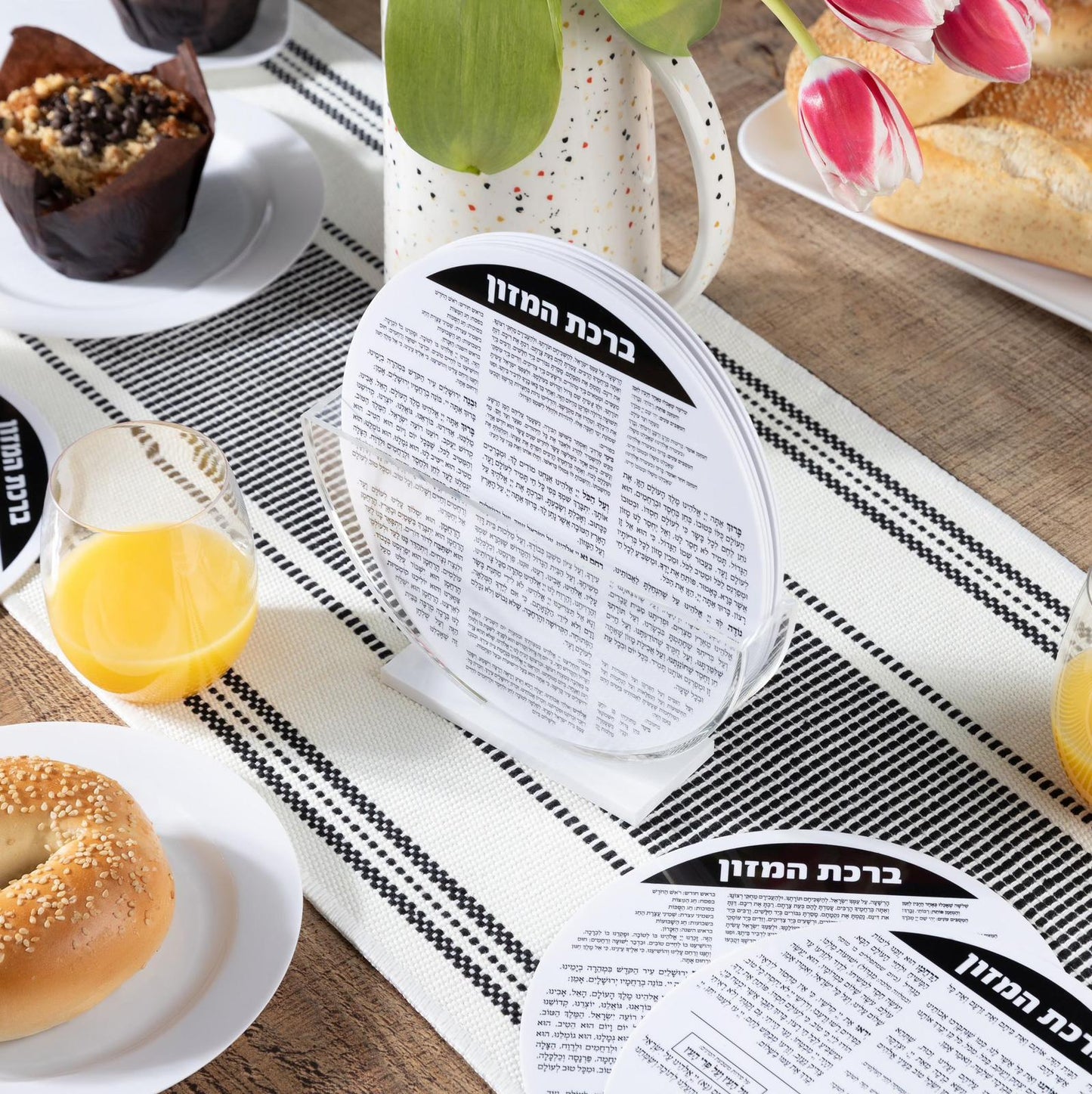 Round Acrylic Bencher Set | Clear