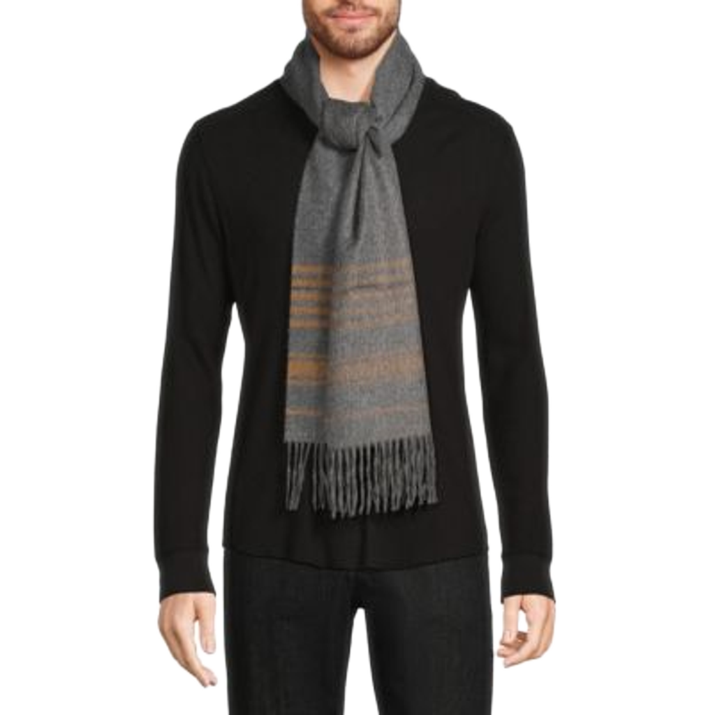 Saks Fifth Avenue | Gray & Camel | Cashmere Scarf