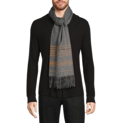 Saks Fifth Avenue | Gray & Camel | Cashmere Scarf