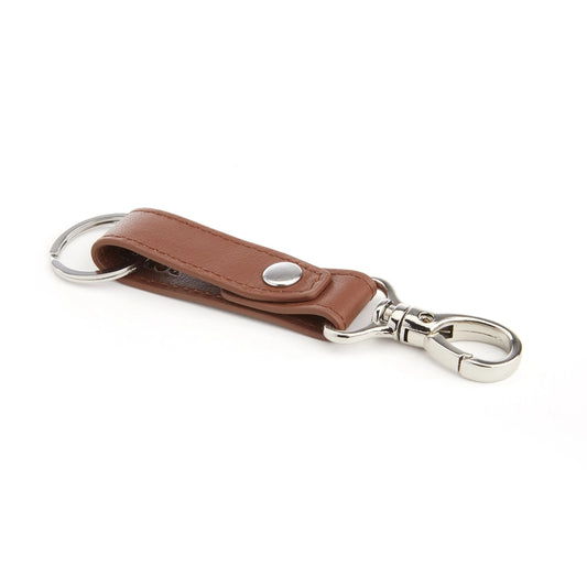Luxe Leather Valet Key Holder - Tan Brown