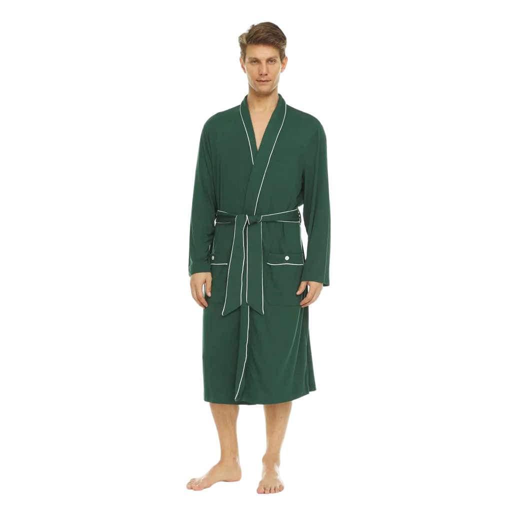 Men’s Micro Modal Robe – Green |                Symmar Dream Collection