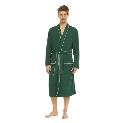 Men’s Micro Modal Robe – Green |                Symmar Dream Collection