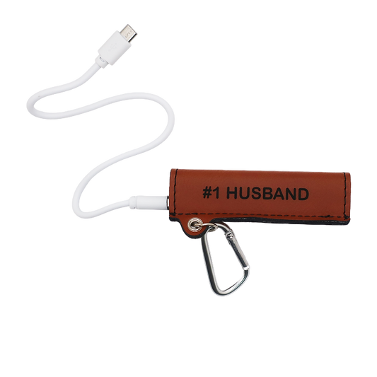 Portable Leatherite Power Bank Keychain