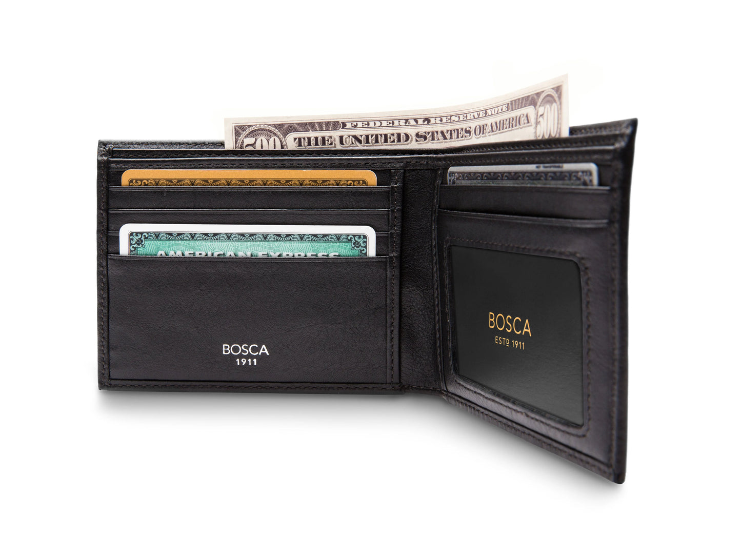 Bosca Wallet | Executive I.D. | Nappa Vitello Leather