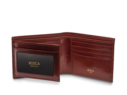 Bosca Bifold Wallet | Card / I.D. Flap | Old Leather Style