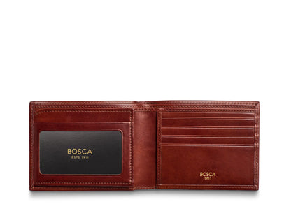 Bosca Bifold Wallet | Card / I.D. Flap | Old Leather Style