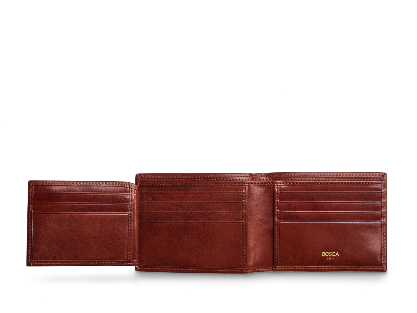 Bosca Bifold Wallet | Card / I.D. Flap | Old Leather Style