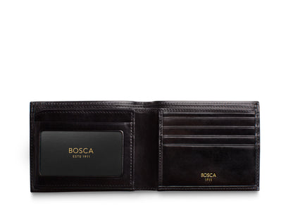 Bosca Bifold Wallet | Card / I.D. Flap | Old Leather Style