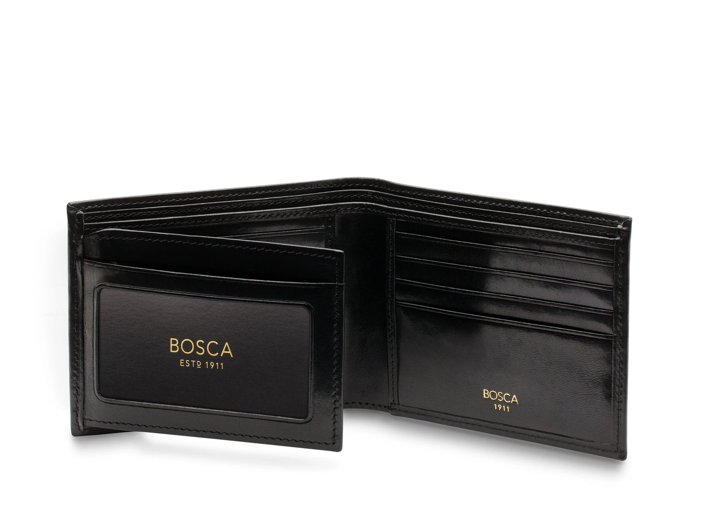 Bosca Bifold Wallet | Card / I.D. Flap | Old Leather Style