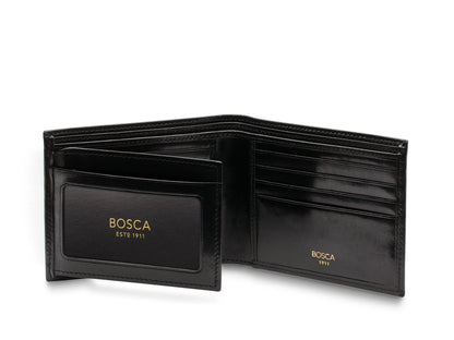 Bosca Bifold Wallet | Card / I.D. Flap | Old Leather Style