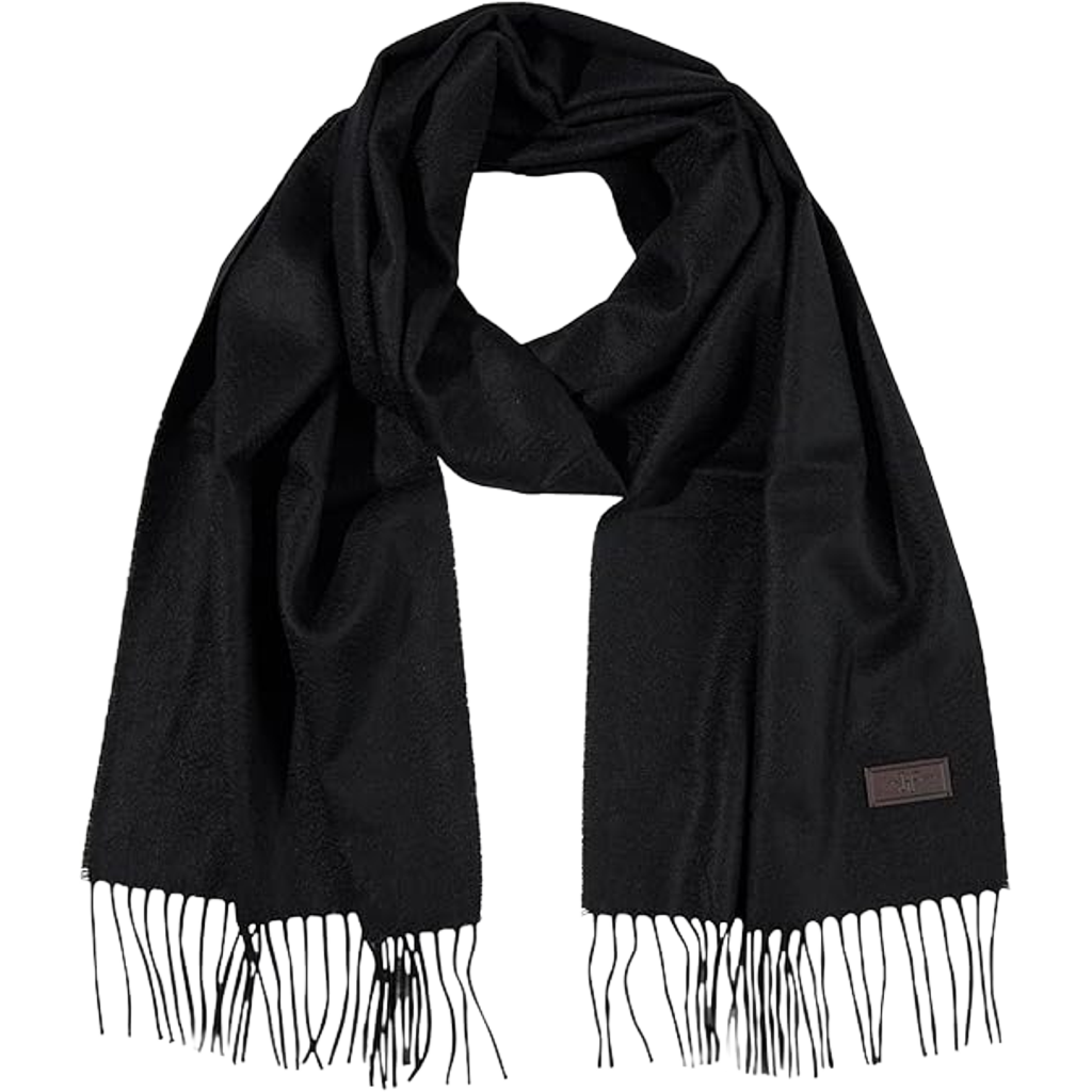 Hickey Freeman | Solid Black | Cashmere Scarf