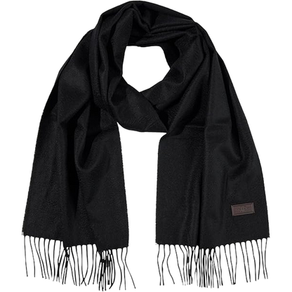 Hickey Freeman | Solid Black | Cashmere Scarf