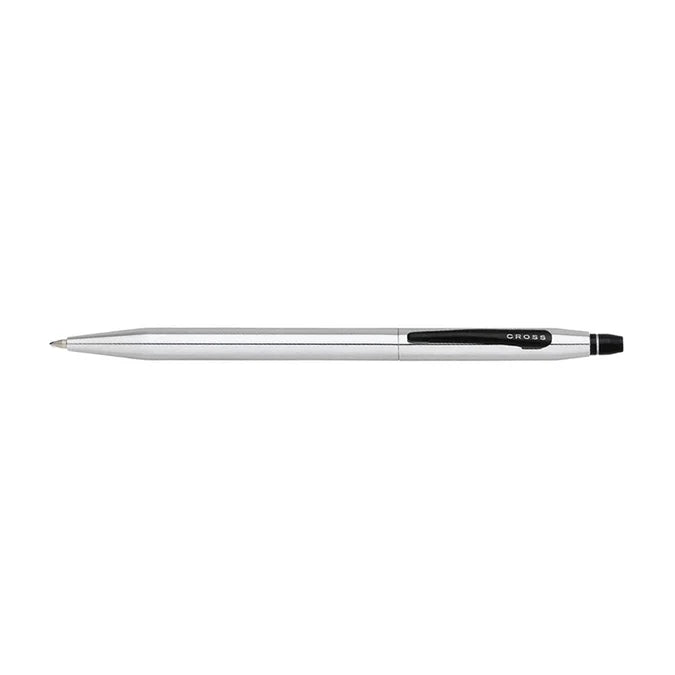 Cross Click Ballpoint Pen, Shiny Silver with Black Clip