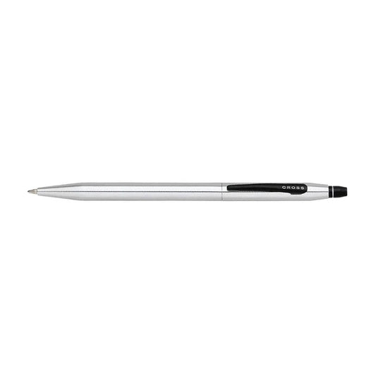 Cross Click Ballpoint Pen, Shiny Silver with Black Clip