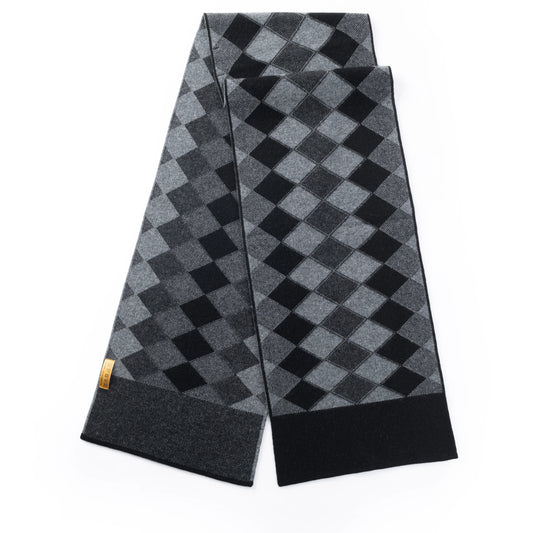 Ilmio Cashmere Knit Scarf | Diamond Slate