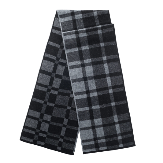 Ilmio Cashmere Knit Scarf | Midnight Plaid