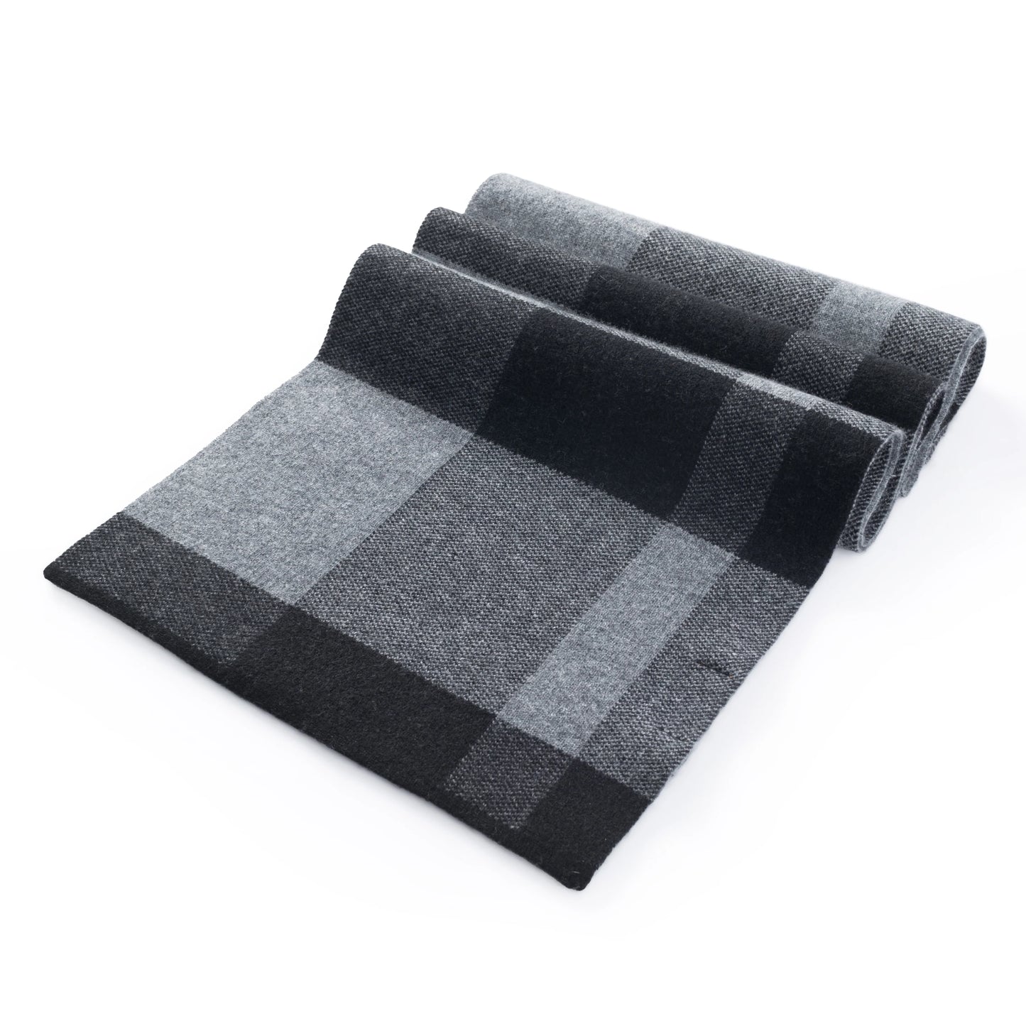 Ilmio Cashmere Knit Scarf | Shadow Plaid