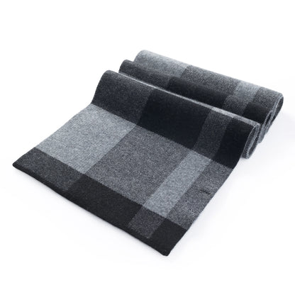 Ilmio Cashmere Knit Scarf | Shadow Plaid
