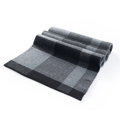 Ilmio Cashmere Knit Scarf | Shadow Plaid