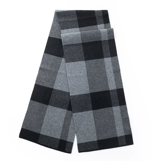 Ilmio Cashmere Knit Scarf | Shadow Plaid