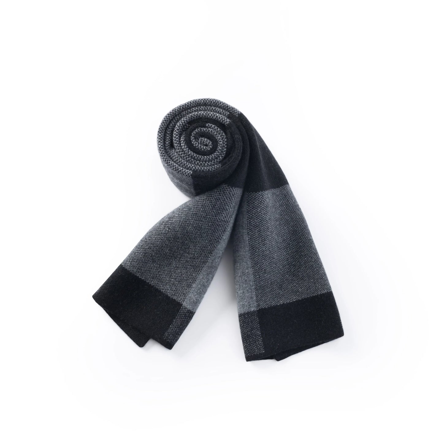 Ilmio Cashmere Knit Scarf | Shadow Plaid