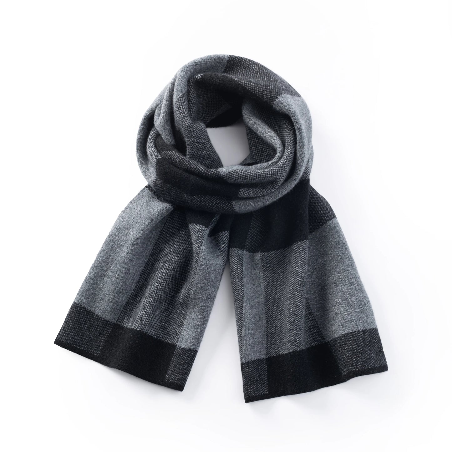 Ilmio Cashmere Knit Scarf | Shadow Plaid