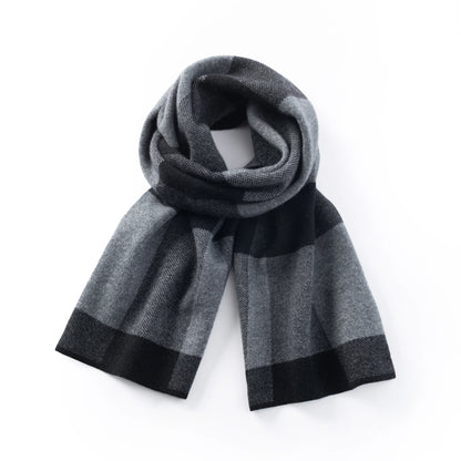 Ilmio Cashmere Knit Scarf | Shadow Plaid