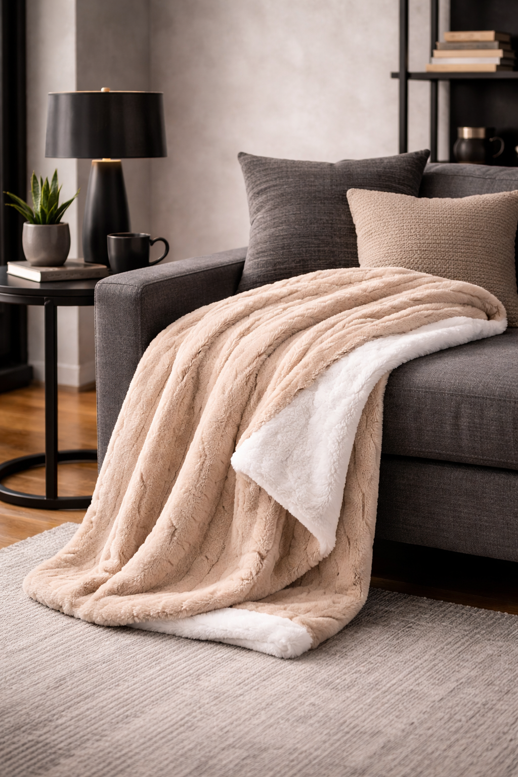 Wave Sand Throw Blanket
