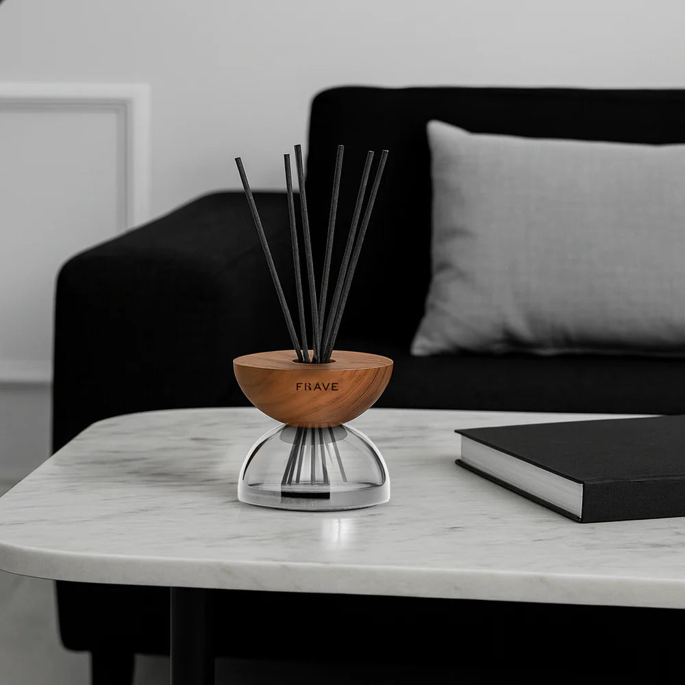 Breathe Wood Transparent Glass | Reed Diffuser | FRAVE