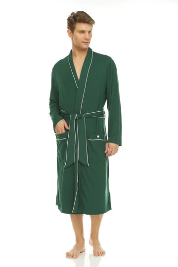 Men’s Micro Modal Robe – Green |                Symmar Dream Collection