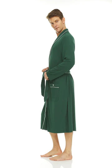 Men’s Micro Modal Robe – Green |                Symmar Dream Collection
