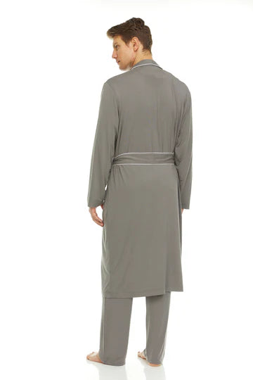 Men’s Micro Modal Robe – Grey | Symmar Dream Collection