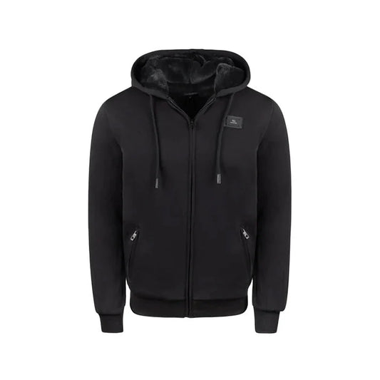 Men’s Dulce Black Hoodie | Full Black Fur | T.O. Collection